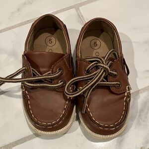 Cherokee - Brown Baby Boat Shoes - size 5
